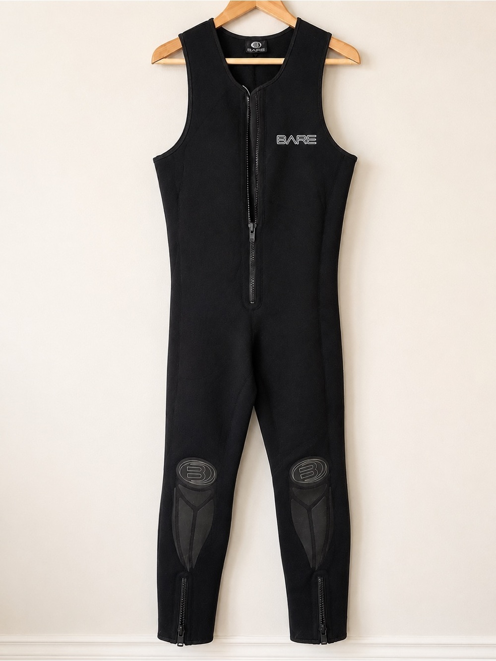 BARE Sport John Sleeveless Neoprene Wetsuit Men’s Large Front Zip